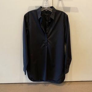 AYR Long Sleeve Popover Shirt Black Medium